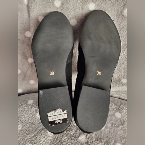 Town Shoes, Suede, black, flats - Picture 9 of 16